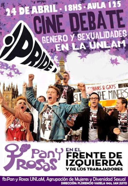 Pan y Rosas proyectará la película Pride en la Universidad Nacional de La Matanza