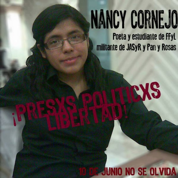 Libertad para Nancy Cornejo y todos los presos políticos del 10/6